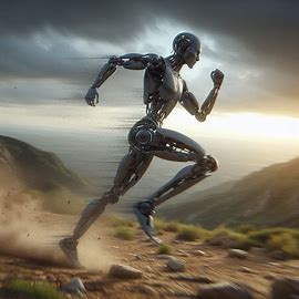 Humanoid running robot